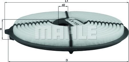 KNECHT LX 733 - Въздушен филтър vvparts.bg