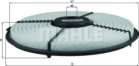 KNECHT LX 729 - Въздушен филтър vvparts.bg