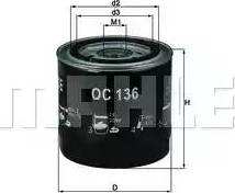 KNECHT OC136 - Маслен филтър vvparts.bg