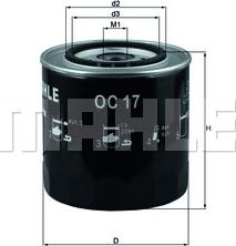 KNECHT OC 17 - Маслен филтър vvparts.bg