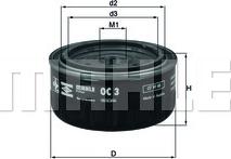 KNECHT OC 3 - Маслен филтър vvparts.bg