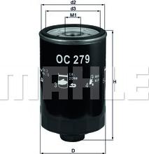 KNECHT OC 279 - Маслен филтър vvparts.bg