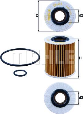 KNECHT OX 413D1 - Маслен филтър vvparts.bg