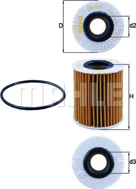 KNECHT OX 413D2 - Маслен филтър vvparts.bg