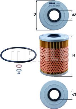 KNECHT OX 68D - Маслен филтър vvparts.bg