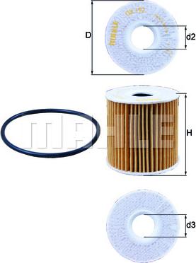 KNECHT OX 192D - Маслен филтър vvparts.bg