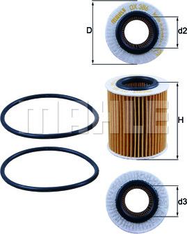 KNECHT OX 386D - Маслен филтър vvparts.bg