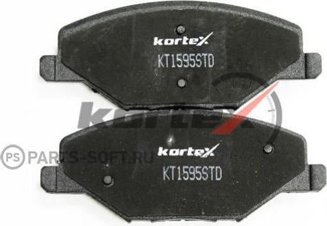 Kortex KT1595STD - Комплект спирачно феродо, дискови спирачки vvparts.bg