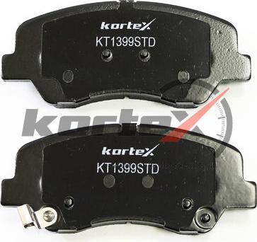 Kortex KT1399STD - Комплект спирачно феродо, дискови спирачки vvparts.bg