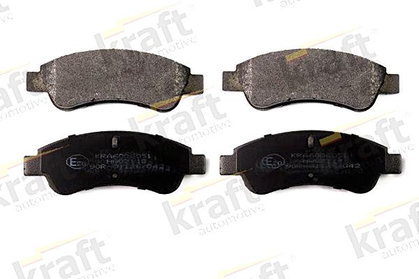 KRAFT AUTOMOTIVE 6006051 - Комплект спирачно феродо, дискови спирачки vvparts.bg