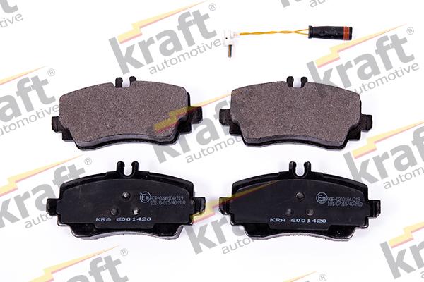 KRAFT AUTOMOTIVE 6001420 - Комплект спирачно феродо, дискови спирачки vvparts.bg