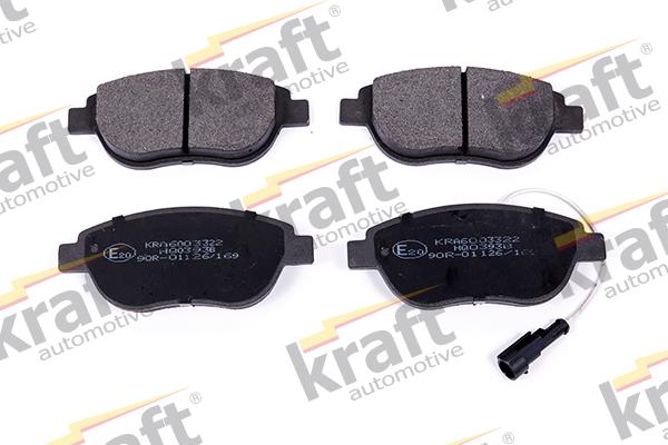 KRAFT AUTOMOTIVE 6003322 - Комплект спирачно феродо, дискови спирачки vvparts.bg