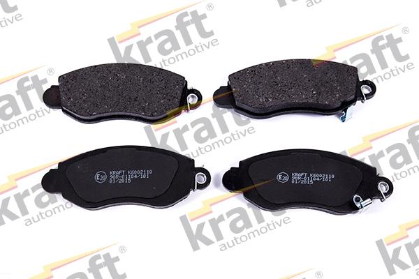 KRAFT AUTOMOTIVE 6002110 - Комплект спирачно феродо, дискови спирачки vvparts.bg