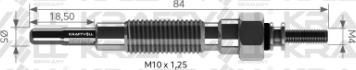 KRAFTVOLL GERMANY 05030054 - Подгревна свещ vvparts.bg