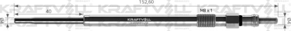 KRAFTVOLL GERMANY 05030015 - Подгревна свещ vvparts.bg