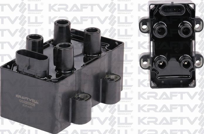 KRAFTVOLL GERMANY 05020008 - Запалителна бобина vvparts.bg