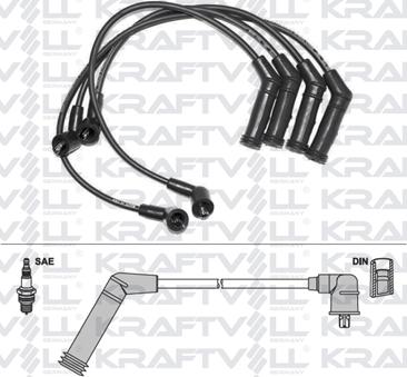 KRAFTVOLL GERMANY 05070194 - Комплект запалителеи кабели vvparts.bg