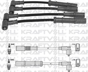 KRAFTVOLL GERMANY 05070192 - Комплект запалителеи кабели vvparts.bg