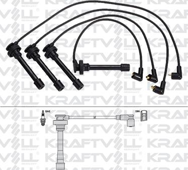 KRAFTVOLL GERMANY 05070358 - Комплект запалителеи кабели vvparts.bg