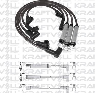 KRAFTVOLL GERMANY 05070302 - Комплект запалителеи кабели vvparts.bg