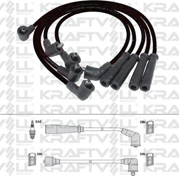 KRAFTVOLL GERMANY 05070318 - Комплект запалителеи кабели vvparts.bg