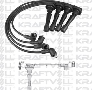 KRAFTVOLL GERMANY 05070335 - Комплект запалителеи кабели vvparts.bg