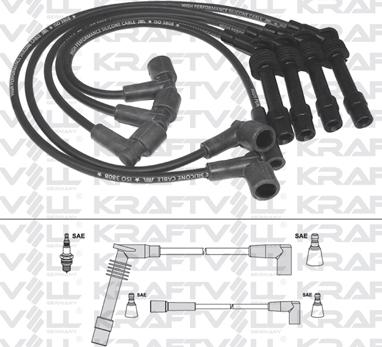 KRAFTVOLL GERMANY 05070321 - Комплект запалителеи кабели vvparts.bg