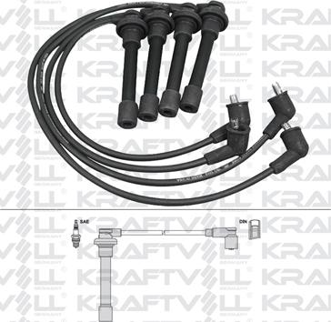 KRAFTVOLL GERMANY 05070322 - Комплект запалителеи кабели vvparts.bg