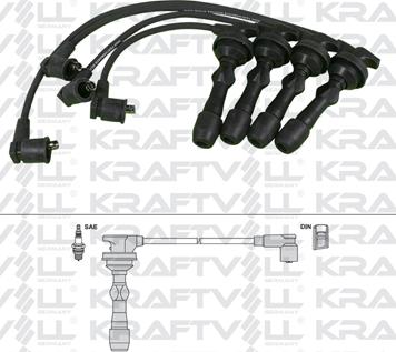 KRAFTVOLL GERMANY 05070245 - Комплект запалителеи кабели vvparts.bg