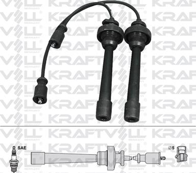 KRAFTVOLL GERMANY 05070246 - Комплект запалителеи кабели vvparts.bg