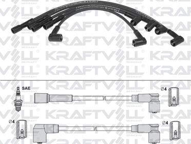 KRAFTVOLL GERMANY 05070241 - Комплект запалителеи кабели vvparts.bg