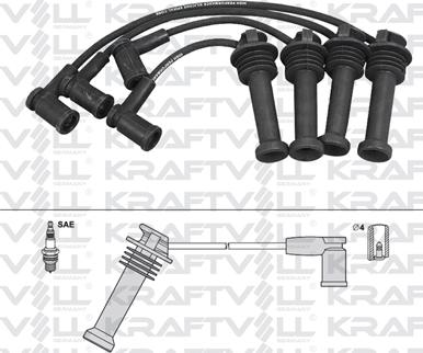 KRAFTVOLL GERMANY 05070248 - Комплект запалителеи кабели vvparts.bg