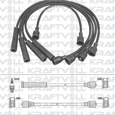 KRAFTVOLL GERMANY 05070252 - Комплект запалителеи кабели vvparts.bg