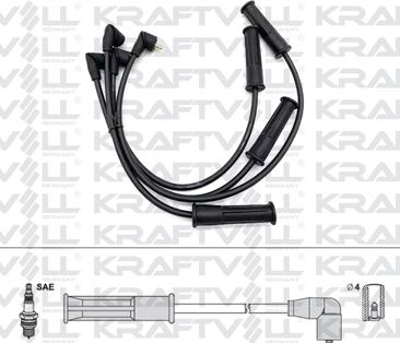 KRAFTVOLL GERMANY 05070216 - Комплект запалителеи кабели vvparts.bg