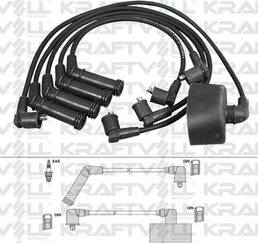 KRAFTVOLL GERMANY 05070213 - Комплект запалителеи кабели vvparts.bg
