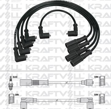 KRAFTVOLL GERMANY 05070285 - Комплект запалителеи кабели vvparts.bg