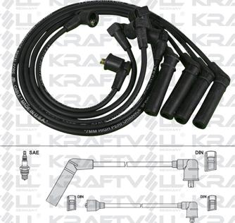 KRAFTVOLL GERMANY 05070239 - Комплект запалителеи кабели vvparts.bg