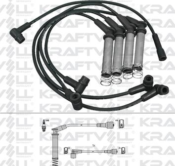 KRAFTVOLL GERMANY 05070226 - Комплект запалителеи кабели vvparts.bg