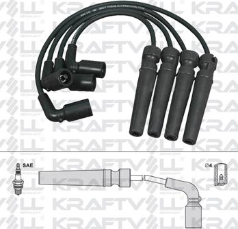 KRAFTVOLL GERMANY 05070222 - Комплект запалителеи кабели vvparts.bg