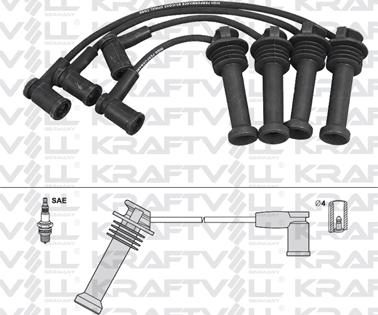 KRAFTVOLL GERMANY 05070277 - Комплект запалителеи кабели vvparts.bg