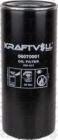 KRAFTVOLL GERMANY 06070001 - Маслен филтър vvparts.bg