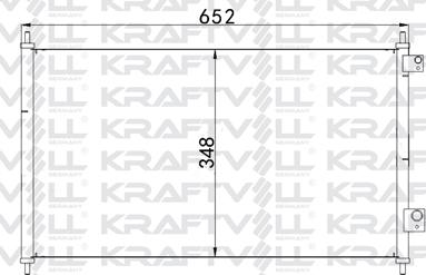 KRAFTVOLL GERMANY 08060012 - Кондензатор, климатизация vvparts.bg