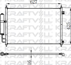 KRAFTVOLL GERMANY 08060028 - Кондензатор, климатизация vvparts.bg