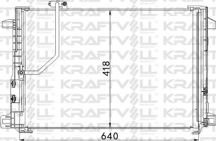 KRAFTVOLL GERMANY 08060071 - Кондензатор, климатизация vvparts.bg