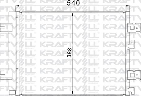 KRAFTVOLL GERMANY 08060104 - Кондензатор, климатизация vvparts.bg
