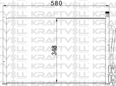 KRAFTVOLL GERMANY 08060115 - Кондензатор, климатизация vvparts.bg