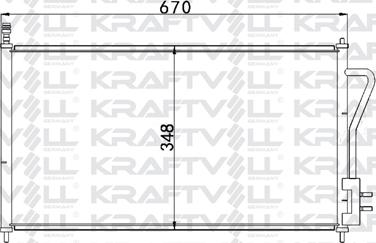 KRAFTVOLL GERMANY 08060116 - Кондензатор, климатизация vvparts.bg