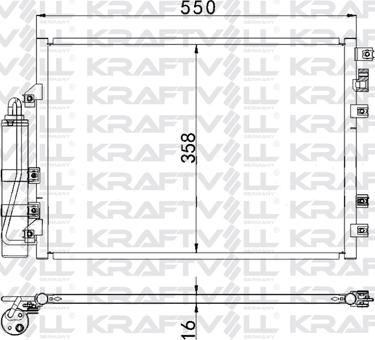 KRAFTVOLL GERMANY 08060110 - Кондензатор, климатизация vvparts.bg