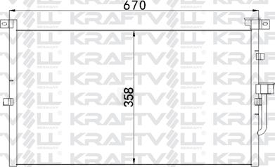 KRAFTVOLL GERMANY 08060113 - Кондензатор, климатизация vvparts.bg