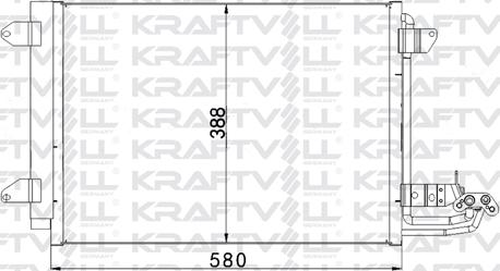 KRAFTVOLL GERMANY 08060130 - Кондензатор, климатизация vvparts.bg